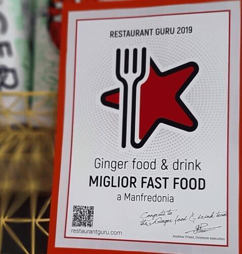Ginger food & drink award