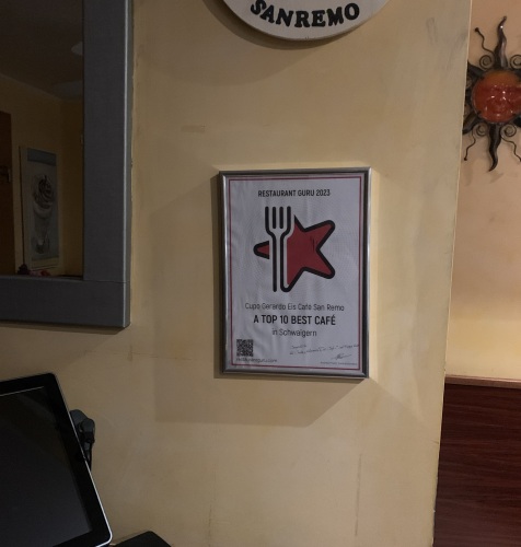 Cupo Gerardo Eis Café San Remo award