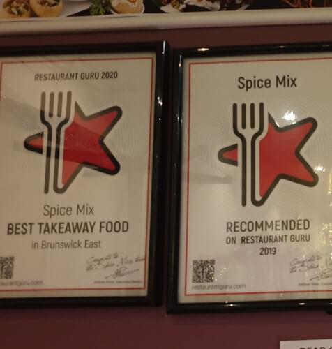 Spice Mix Restaurant- Indian & Nepalese Halal Restaurant award