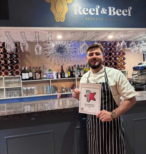 Reef & Beef Seafood & Steak St Ives award