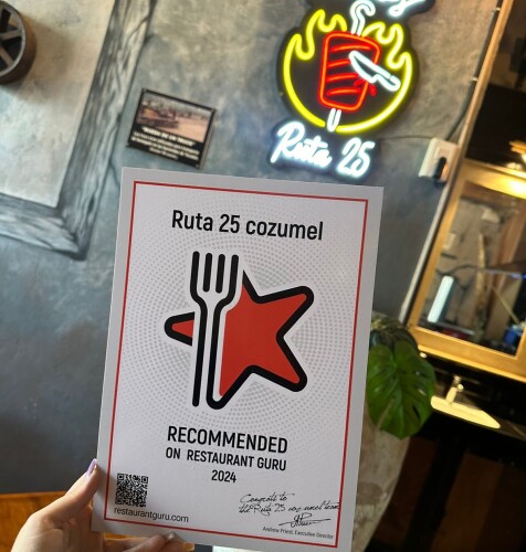 Ruta 25 cozumel award