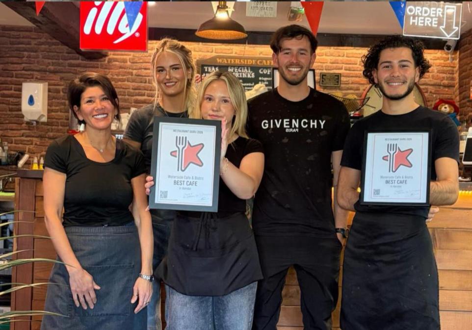 Waterside Café named Best in Kendal by Restaurant Guru