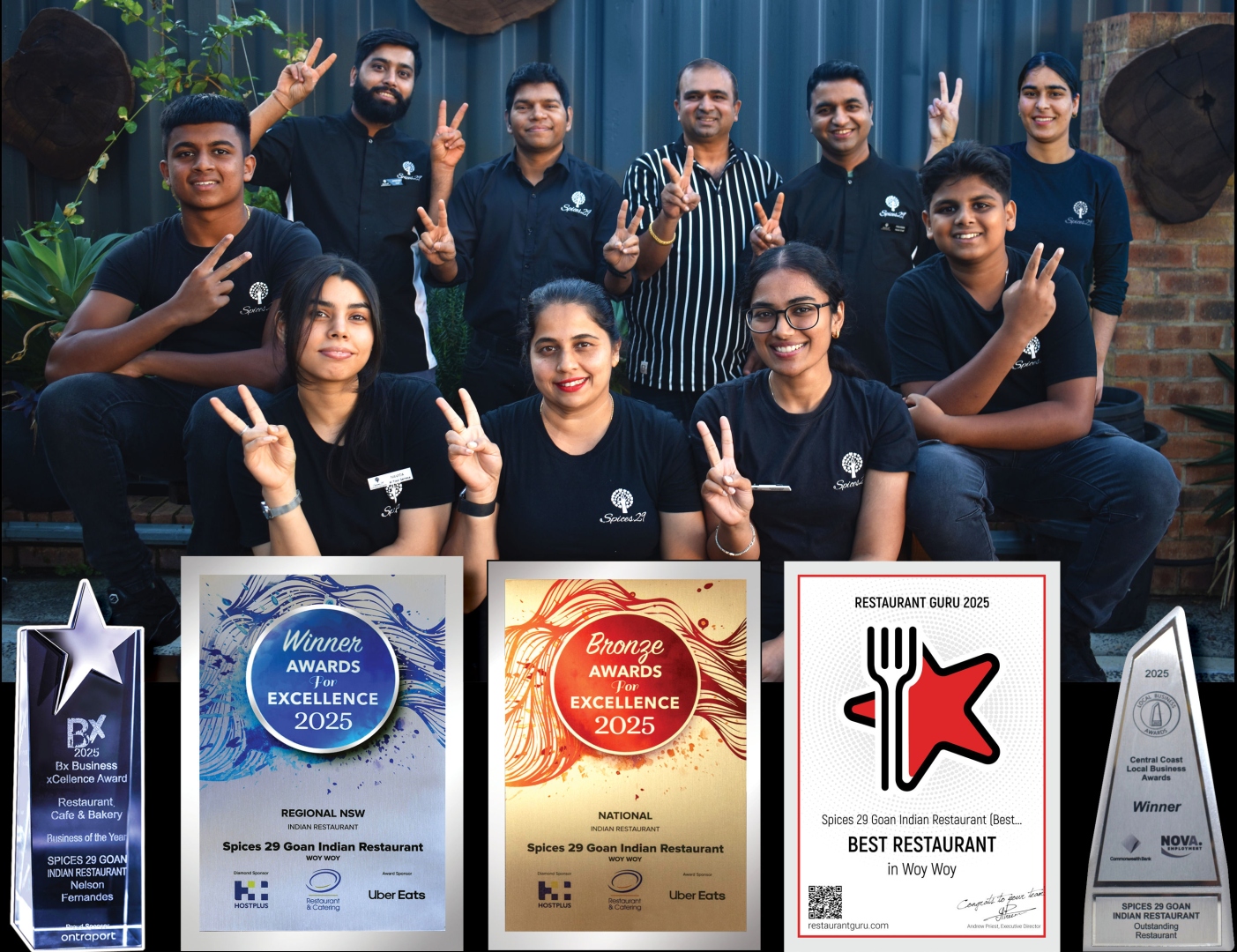 Spices 29 awarded 3rd best Indian restaurant in Australia